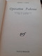 Opération Palerme EDWARD AARONS Gallimard 1967 - Sonstige & Ohne Zuordnung