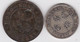 Lot De 2 Pièces HONG KONG : 20 Cents Argent 1895 + 1 Cent 1904 - Hong Kong