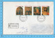 Vatican - 4 X 1992 Piero Della Francesca Stamps , Registered Governatorato To Sherbrooke P. Quebec, Many Postmark - Lettres & Documents
