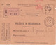 Devant Enveloppe VAR EMA HAVAS 1f10 Estampille Seule PARIS 118 D étiquette Recommandé Spécifique RAU + Cachet Hexagonal - Briefe U. Dokumente