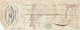 DENDERMONDE 1845 Reçu Van Firma J. Philips-Glazer Termonde - Met Stempels En Handtekeningen   (U406) - 1800 – 1899