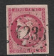 France N°49c Rose Carminé Obl. GC4233  Signé Richter. Cote 550€ - 1870 Emissione Di Bordeaux