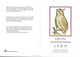 Sweden 1989 Folder Eagle Owl - Sonstige & Ohne Zuordnung