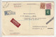 Censored (in Czechoslovakia) Letter Cover Registered Express Posted 1938 Mill Hill To Reichenberg (Liberec) B201020 - Covers & Documents