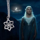 COLLANA GALADRIEL LORD OF THE RINGS SIGNORE DEGLI ANELLI CELTIC CELTICO MAGICO MEDAGLIONE PENDENTE CIONDOLO AMULETO - Teatro, Travestimenti & Mascheramenti