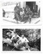 SALVIAC LOT 1940 - PARTIE DE PECHE ET QQUES CREUSATINS 38 E REGIMENT AU CAFE RUE DES ECOLES - LOT DE 2 PHOTOS MILITAIRES - Guerra, Militares