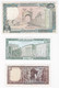 Lot 3 Billets De 250 Livres – 5 Livres Et 1 Livre - Líbano