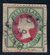 Heligoland SP 2 1888 Auf 1 1/2 Pence Bläulichgrün/lebhaftrot - Helgoland Nr. 14 C - Briefstück - Pracht - Héligoland