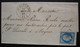 St-Gaultier Indre 1859 Pc 3073 Sur N°14, Pour Angers, Lettre Sans Correspondance - 1849-1876: Periodo Classico