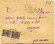 GUINEE FRANCAISE LETTRE FM DEPART KANKAN 9-3-1953 GUINEE FRANCAISE TAXEE A L'ARRIVEE AU MAROC A FES LE 13-3-1953 - Lettres & Documents