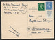 1953 - GB To GERMANY POSTCARD  1d SG.504d ADVERTISING TAB - INLAND PRINTED MATTER RATE + 1½d SG. 517 - Covers & Documents