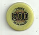 9864" FICHES-CHIPS-CASINO DE LA VALLEE DA LIRE 500 " - Casino