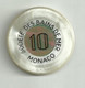 9875" FICHES-CHIPS-SOCIETE' DES BAINS DE MER-MONACO-10 FRANCHI" " - Casino