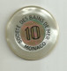 9876" FICHES-CHIPS-SOCIETE' DES BAINS DE MER-MONACO-10 FRANCHI" " - Casino