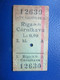 Y1939 Latvia Railway Train Edmondson Ticket / Eisenbahn Fahrkarte Bahnticket Rīga ( K.3 ) - Carnikava - Ferrovie