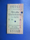 Y1939 Latvia Railway Train Edmondson Ticket / Eisenbahn Fahrkarte Bahnticket BRASLA - CARNIKAVA - Ferrovie