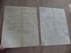 Feuille De Route Lettre De Voiture Roulage X2 Roulage Messagerie Lettres à En Tête 1843 Montpellier - Transports