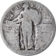 Monnaie, États-Unis, Quarter, B+, Argent, KM:145 - 1916-1930: Standing Liberty (Liberté Debout)