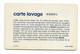 Carte â Puce Mobil Carte Lavage, France, # Varios-282 - Colada De Coche