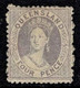 Queensland 1867 Chalon 4d Grey-lilac No Wmk 2nd Transfer Perf 13 MH  SG 56 - Mint Stamps