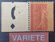 R1118/292 - 1903 - TYPE SEMEUSE LIGNEE - N°129 (III) NEUF** BdF - SUPERBE VARIETE ➤➤➤ Impression RECTO VERSO Partielle - Ungebraucht