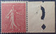 R1118/292 - 1903 - TYPE SEMEUSE LIGNEE - N°129 (III) NEUF** BdF - SUPERBE VARIETE ➤➤➤ Impression RECTO VERSO Partielle - Unused Stamps