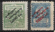 Georgia Soviet Republic 1922 Famine Relief Surcharges 5000R On 250R, 10000R On 25R. Mi 38A-39A. MH. - Georgien