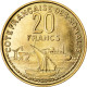 Monnaie, Côte Française Des Somalis, 20 Francs, 1952, Paris, ESSAI, SUP+ - Dschibuti