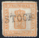 L1 ROSTOCK Auf 3 Shilling Gelborange - Schwerin Nr. 7 I Mit Abart - Mecklenburg-Schwerin