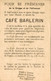 CHROMO DEVINETTE CAFE BARLERIN EXPOSITION DE 1900 OU EST LE SATYRE - Tè & Caffè