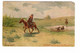 "COWBOYS AT WORK ON THE RANGE, By Signed Artist "John Innes", Pre-1920 Postcard, Canada - Other & Unclassified