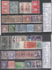 TIMBRES D IRLANDE NEUF **/OBLITEREES 1922-63-58-91-N R VOIR SUR PAPIER AVEC TIMBRES COTE 275.25  € 5+4 PLAQUETTES - Nuovi