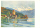 Rund Um Den Thunersee - Schloss Oberhofen Mit Jungfraukette  (10 X 15) - Oberhofen Am Thunersee