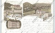 0-5906 RUHLA - THAL, Lithographie 1898, Bahnhof, Hotel Thannhäuser, Logierhaus Tannhäuser - Bad Salzungen