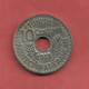 10 Centimes , TUNISIE , Nickel-Bronze , 1919 , N° KM # 243 - Other & Unclassified