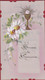 Communieprentje Souvenir De Communion Holy Card 1920 Peinte à La Main Bloemen Fleurs Flowers Handgemalt Handpainted - Comuniones