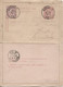 REF2199/ Entier CL 7 + TP C.Hasselt 23/Mars/1889 > Roermond Holland C.d'arrivée - Letter-Cards