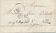 1852 Belle Frappe De La Cursive " 25 Livron " Drôme Sur Lettre Pour Lyon - Taxe Double Trait " 25 "  Dateur 31/3/52 - 1849-1876: Periodo Classico