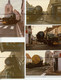 10 PHOTOGRAPHIES COULEURS. Camion BERLIET, Renault.   Eglise, Tabac , Station Essence Shell - Auto's