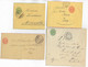 SUISSE - 1886/1905 - PETIT ENSEMBLE De 8 BANDES DIFFERENTES - ENTIERS POSTAUX - Interi Postali