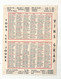 JC , Calendrier ,petit Modèle , VINS G.R.A.P , Alimentation Générale Richard ,BAGNEUX , Seine , 2 Scans - Petit Format : 1941-60