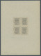 Baden - Marken Und Briefe: 1858, Partie Von 3 Verschiedenfarbige Essaiviererblöcke Mit Kopfbild Groß - Other & Unclassified