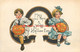277015-Halloween, Leubrie & Elkus No 2231-5, HB Griggs, Children Sitting With Jack O Lanterns - Halloween