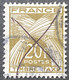 FRAYX087U1 - Timbres Taxe Type Gerbes 20 F Used Stamp 1946-55 - France YT YX 087 - Marche Da Bollo