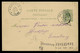 Sterstempel Relais Hautfays 22/2/1889 (COBA 30) Aankomst Op Entier Van Uit Vencimont = Gedinne + Postbusletter R - Bolli A Stelle