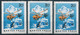 C0352 Hungary Polar Transport Science Telecom 3 Stamps MNH ERROR - Andere Verkehrsträger