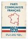 CARTE  PARTI COMMUNISTE FRANCAIS  1950 - Partiti Politici & Elezioni