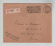 REF2267/ Lettre Recommandée Franchise Services Des Postes/Postdienst C.BXL 22/2/1938 Cde 2 BL 8 Non Comptés XX > Uccle - Portofreiheit