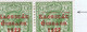 Ireland 1922-23 Thom Saorstat 9d Olive-green Var "Line Over Saorstat" From Two Different Positions Mint, Ex Field - Ungebraucht