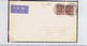 Ireland Airmail 1922 Thom Wide Rialtas 1½d Brown Pair On Airmail Cover To Cairo Dublin Cds BAILE ATHA CLIATH 28 MR 29 - Lettres & Documents